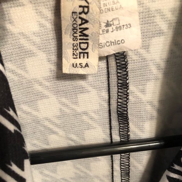 Black&White Blazer with Patterns- Size Small - Picture 2 of 3